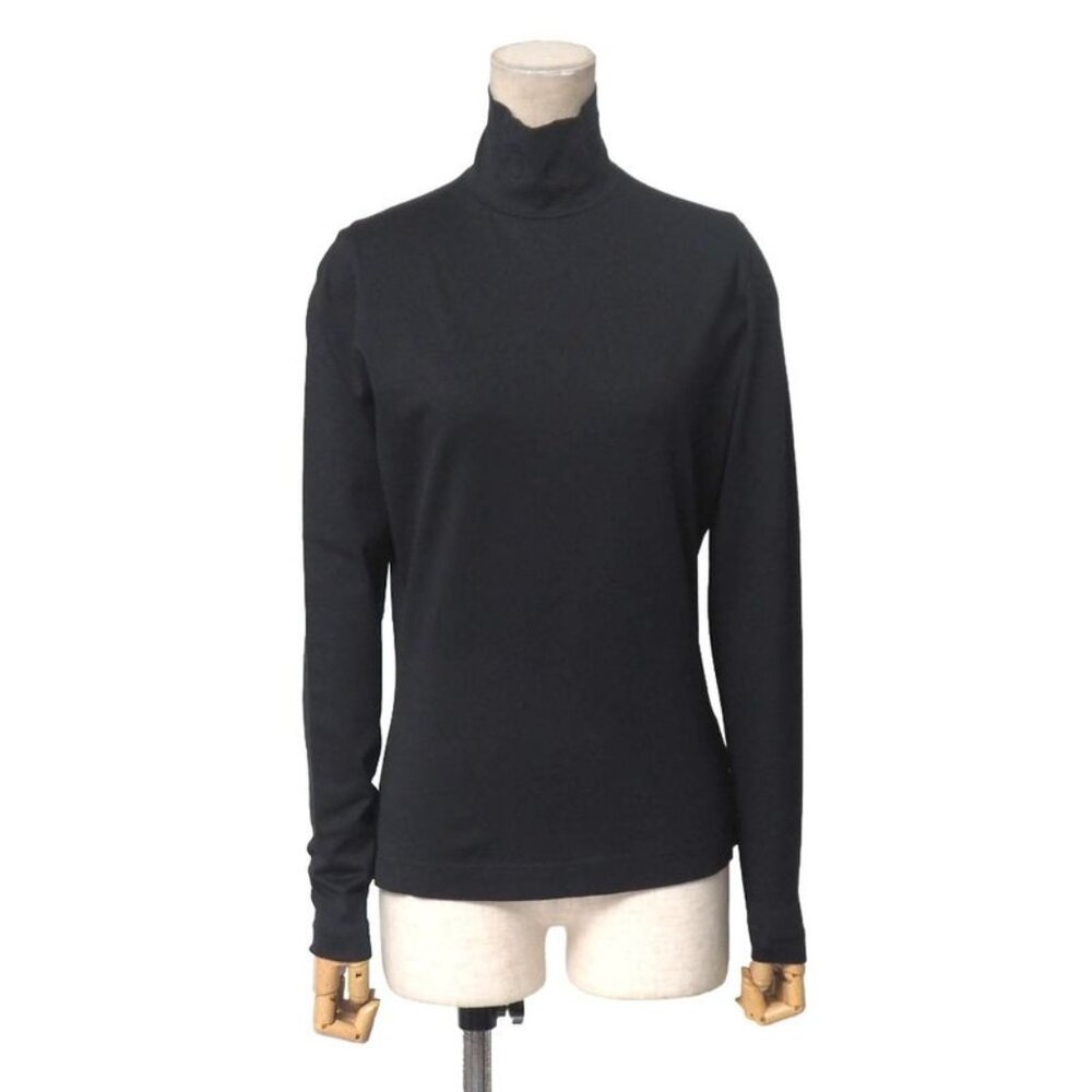Gucci Vintage M Jersey High Neck Long Sleeve Hat Black - Picture 1 of 9
